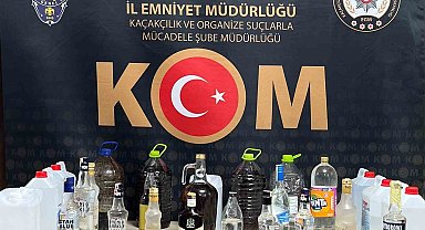 Kastamonu'da 58 litre sahte alkol ele geçirildi
