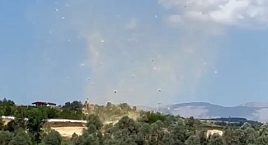Kastamonu'da baraj kenarında hortum çıktı
