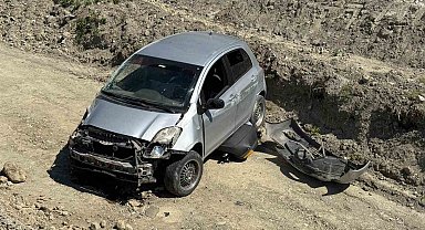 Kastamonu'da otomobil, şarampole düştü: 1 yaralı