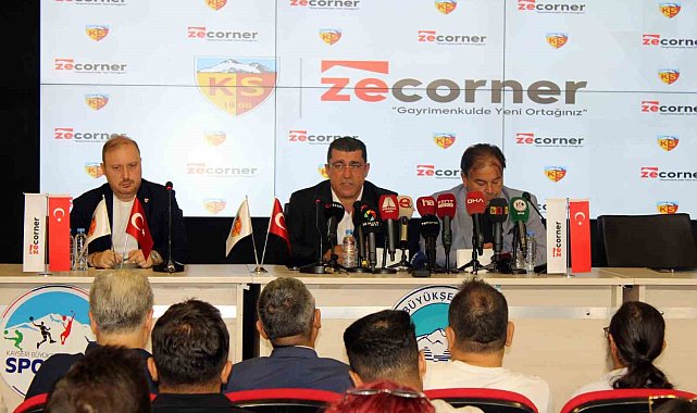 Kayserispor ile Zecorner arasında isim sponsorluğu anlaşması imzalandı