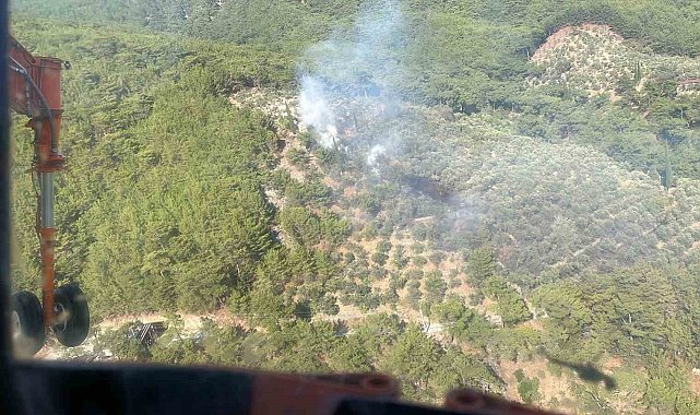 Kazdağları Milli Parkı'nda çıkan yangın kısa sürede söndürüldü