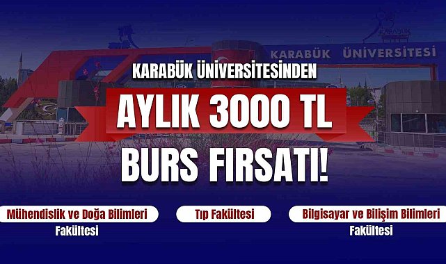 KBÜ'yü tercih eden başarılı adaylara 3 bin TL burs desteği