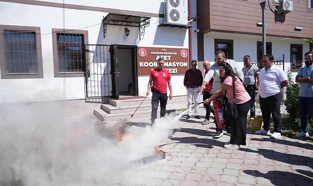 Keçiören Belediyesi personeline afet ve yangın eğitimi