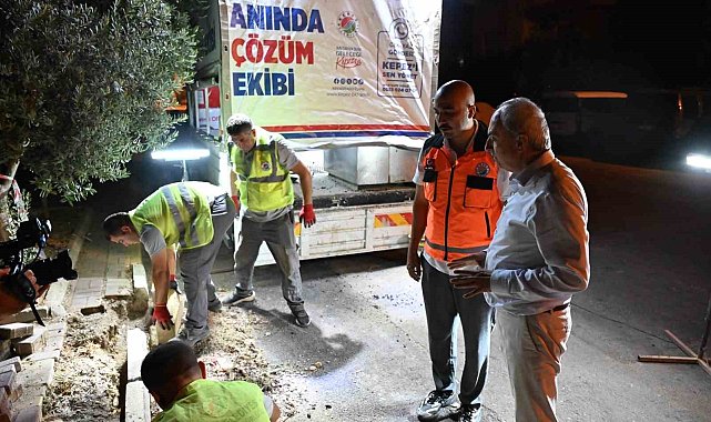 Kepez Belediyesi, 'Anında Çözüm Ekibi' ile gece gündüz sahada