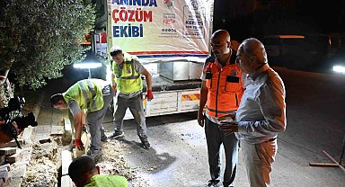 Kepez Belediyesi, 'Anında Çözüm Ekibi' ile gece gündüz sahada