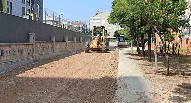 Kepez TOKİ Gazi konutlarında asfalt hazırlığı başladı