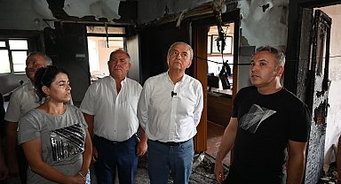 Kepez'den, yangın sonrası Odabaşı İlkokulu'na destek