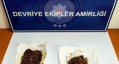 Keşan'da polisin durdurduğu şüpheliden uyuşturucu ele geçirildi