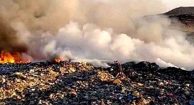 Kilis'te çöplük alanda çıkan yangın kısa sürede kontrol altına alındı