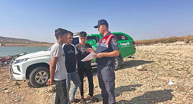 Kilis'te Jandarmadan balıkçılara bilgilendirme