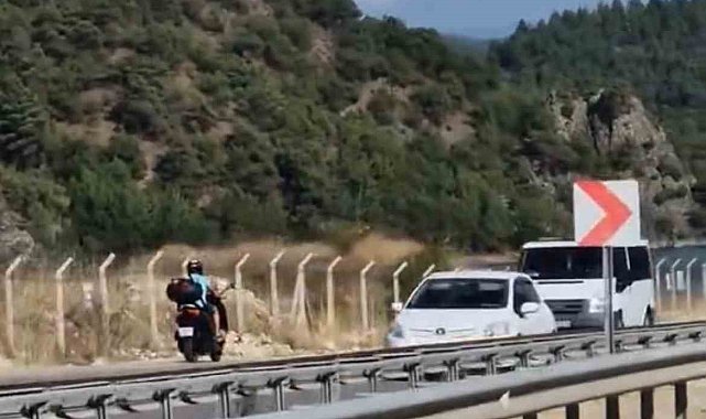 Kilometrelerce süren tehlikeli yolculuk kameraya yansıdı