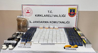 Kırklareli'nde 4 bin 220 makaron ele geçirildi