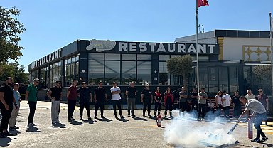 Kocaeli Çayırova'da olası yangınlara karşı eğitim seferberliği