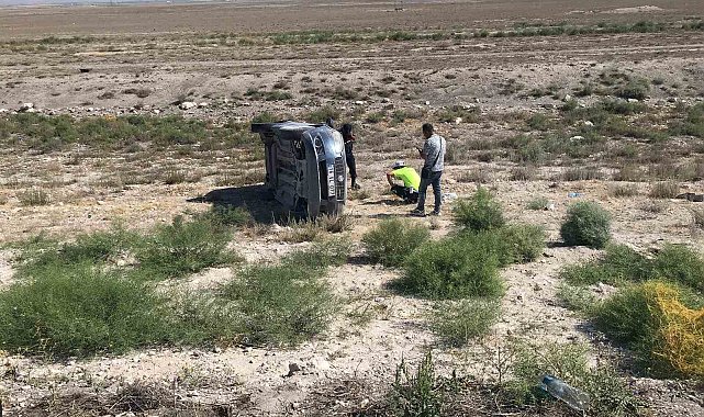 Kontrolden çıkan otomobil takla attı: 5 yaralı