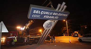 Konya Büyükşehir'in şehir estetiğine bir destek de Selçuklu'dan
