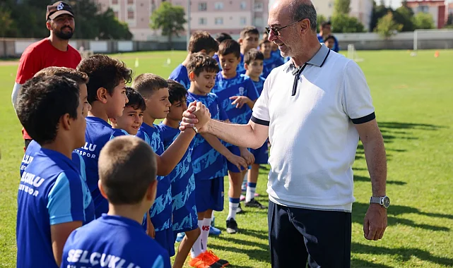 Konya Selçuklu'da spor okullarına ziyaret