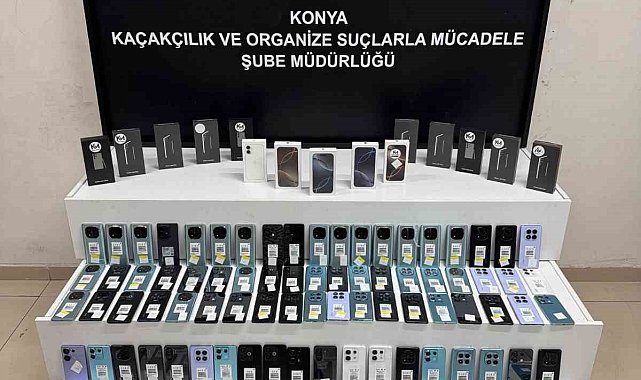 Konya'da 2.5 milyon lira değerinde kaçak cep telefonu ele geçirildi