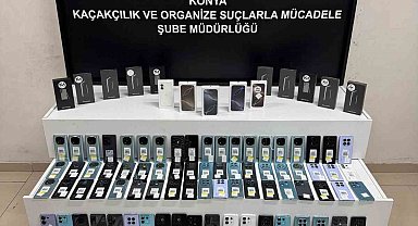 Konya'da 2.5 milyon lira değerinde kaçak cep telefonu ele geçirildi