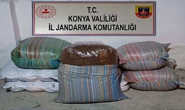 Konya'da 520 kilo kaçak tütün ele geçirildi