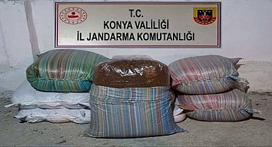 Konya'da 520 kilo kaçak tütün ele geçirildi