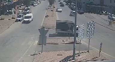 Konya'da kaza anları kameraya yansıdı