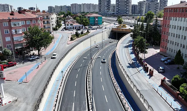 Konya'da Azerbaycan Alt Geçidi'nde asfalt yenilendi