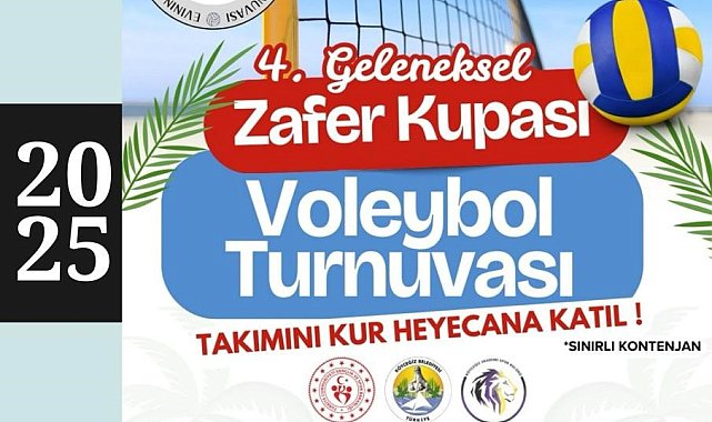 Köyceğiz'de 4. Geleneksel Zafer Kupası Plajda Voleybol Turnuvası yapılacak
