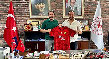Kulüp yönetiminden Gençlik ve Spor İl Müdürü Hasan Kalın'a ziyaret