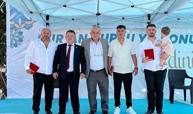 Kur'an kursunu bitiren öğrencilere bisiklet sürprizi