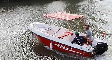 Kura Nehri'nde tekneler yeniden boy gösterdi