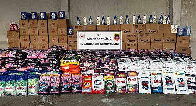 Kütahya'da 1 Milyon 470 bin TL değerinde sahte markalı deterjan ele geçirildi