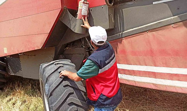 Kütahya'da hububat hasat kontrolleri devam ediyor