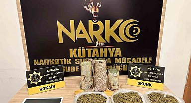 Kütahya'da uyuşturucuyla yakalanan şüpheli tutuklandı