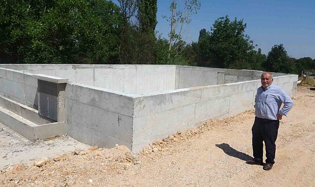 Kütahya'da yangına müdahale ve sulama amaçlı 450 tonluk su havuzu yapıldı