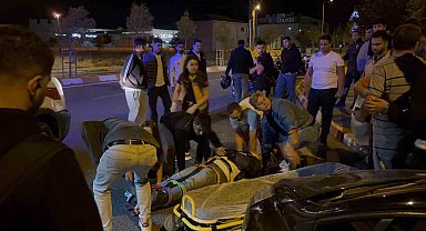 Lüleburgaz'da otomobil ile çarpışan motosikletin sürücüsü yaralandı