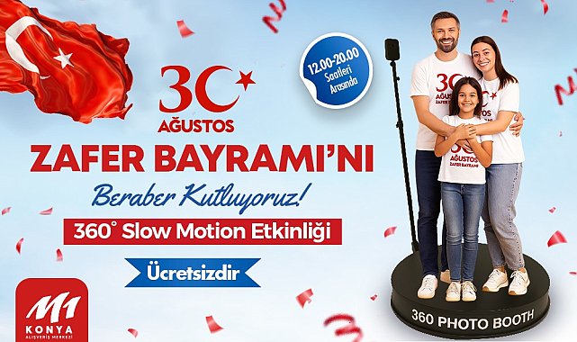 M1 Konya AVM'de 30 Ağustos coşkusu
