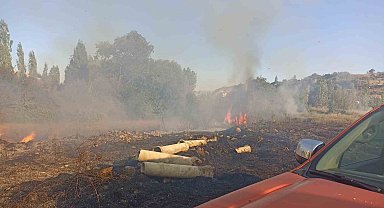 Malatya'da bahçe yangını