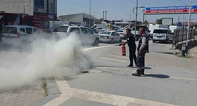 Malatya'da elektrik trafosunda yangın paniği