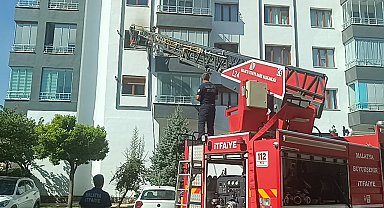 Malatya'da ev yangını