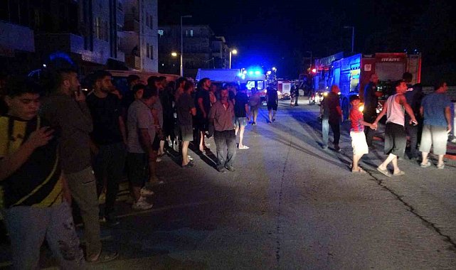 Malatya'da şantiyede yangın paniği: Mahalleli sokağa döküldü