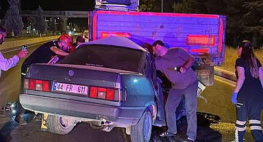 Malatya'da tır ile otomobil çarpıştı: 1 yaralı
