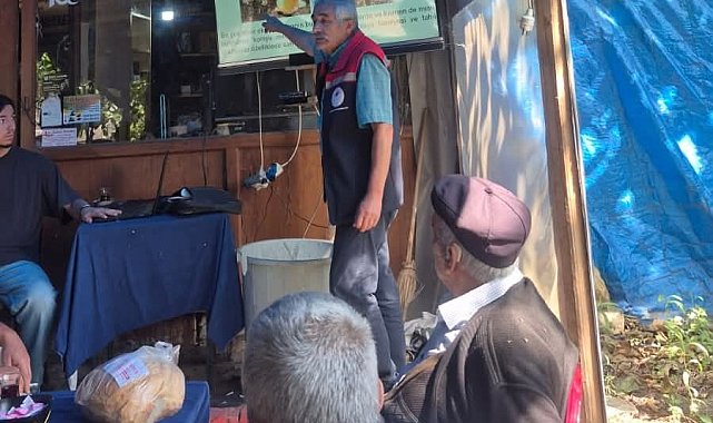 Malkara'da çiftçilere Batı Mısır kök kurdu zararlısı hakkında eğitim verildi