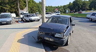 Manavgat'ta zincirleme kaza: 2 yaralı