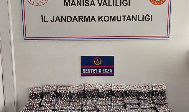 Manisa'da 19 bin 376 sentetik hap ele geçirildi