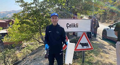 Manisa'da Huzurevi sakinleri çevre temizliği yaptı