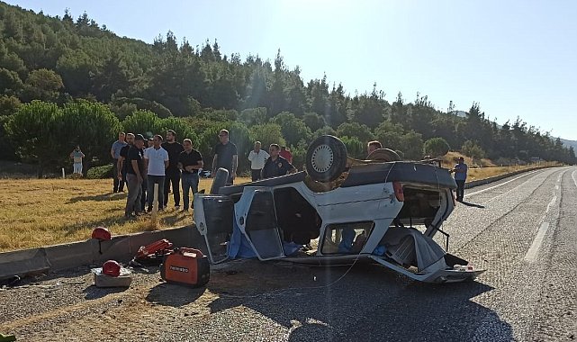 Manisa'da trafik kazası: 1 ölü, 3 yaralı