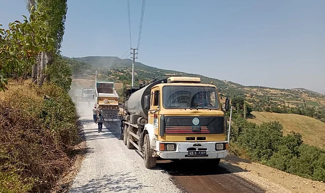 Manisa'dan ulaşım konforu için 13 bin ton asfalt