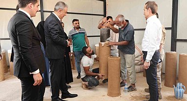 Mardin'de geleneksel arı kovanı üretim projesi başladı