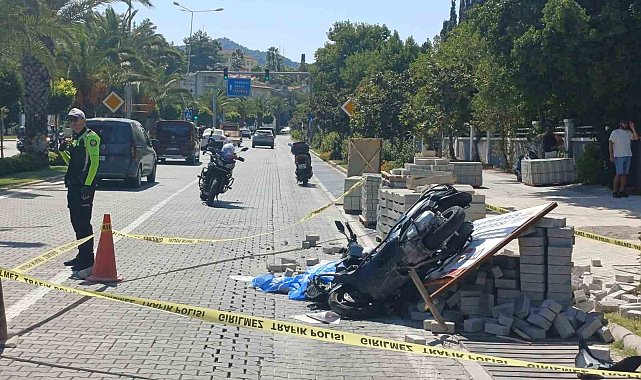 Marmaris'te Motosiklet can aldı