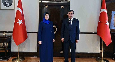 MCBÜ Rektörü Kibar'dan Cumhurbaşkanı Yardımcısı Yılmaz'a ziyaret